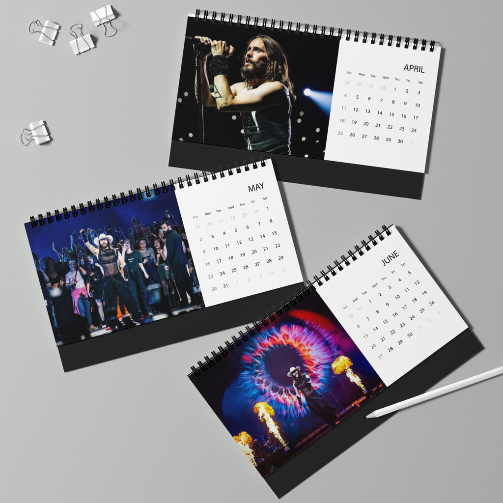 30 Seconds to Mars Desktop Calendar (2027 grid)