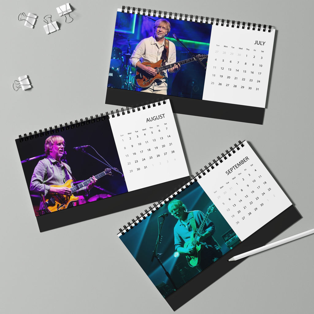 Phish Desktop Calendar 2027 – Grid-Style Monthly Desk Planner