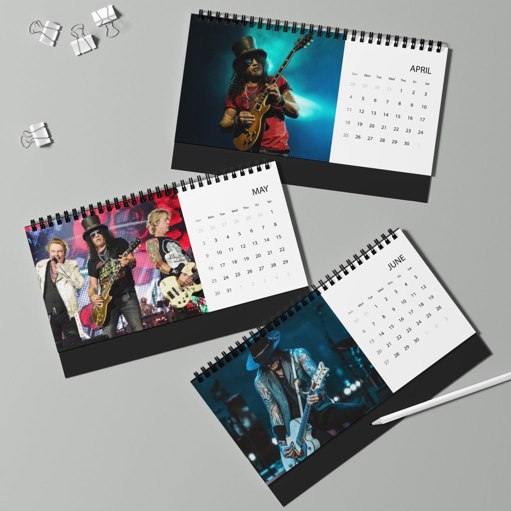 Guns N Roses Desktop Calendar (2027 grid)