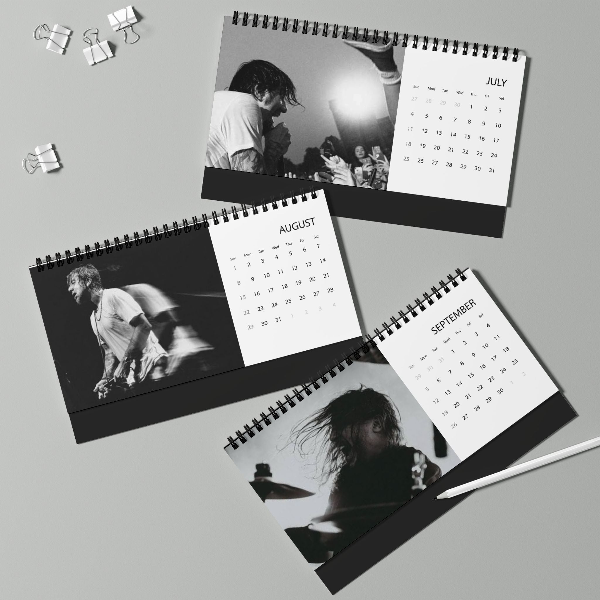 Deftones Desktop Calendar (2027 grid)