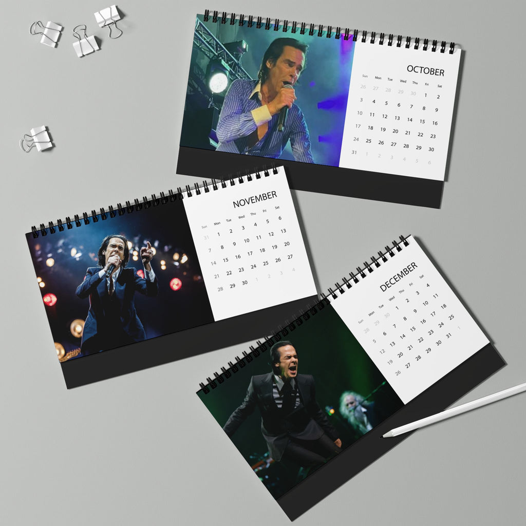 Nick Cave 2027 Desk Calendar — Desktop Grid Monthly Calendar