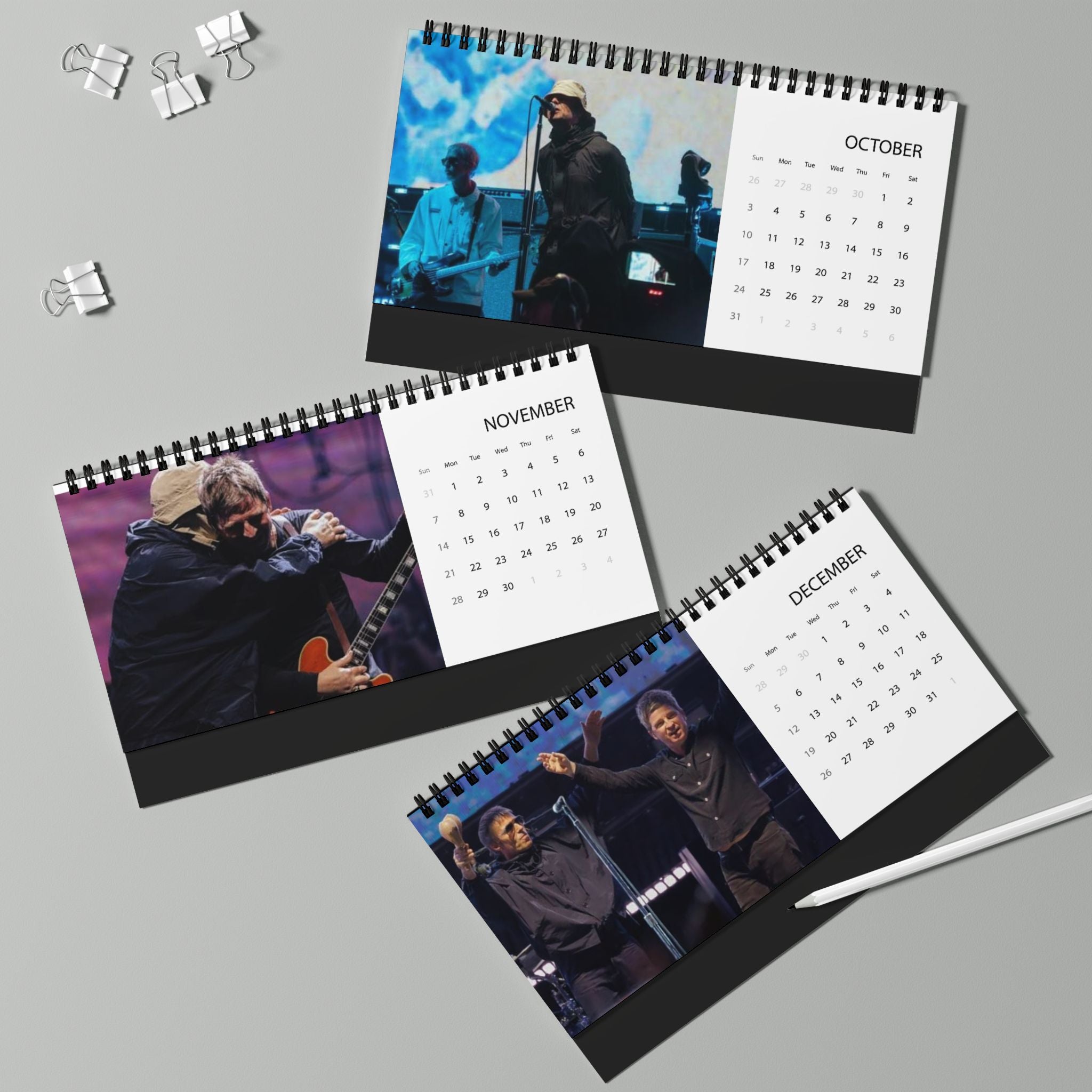 Oasis Calendar 2027 Desk Grid Planner
