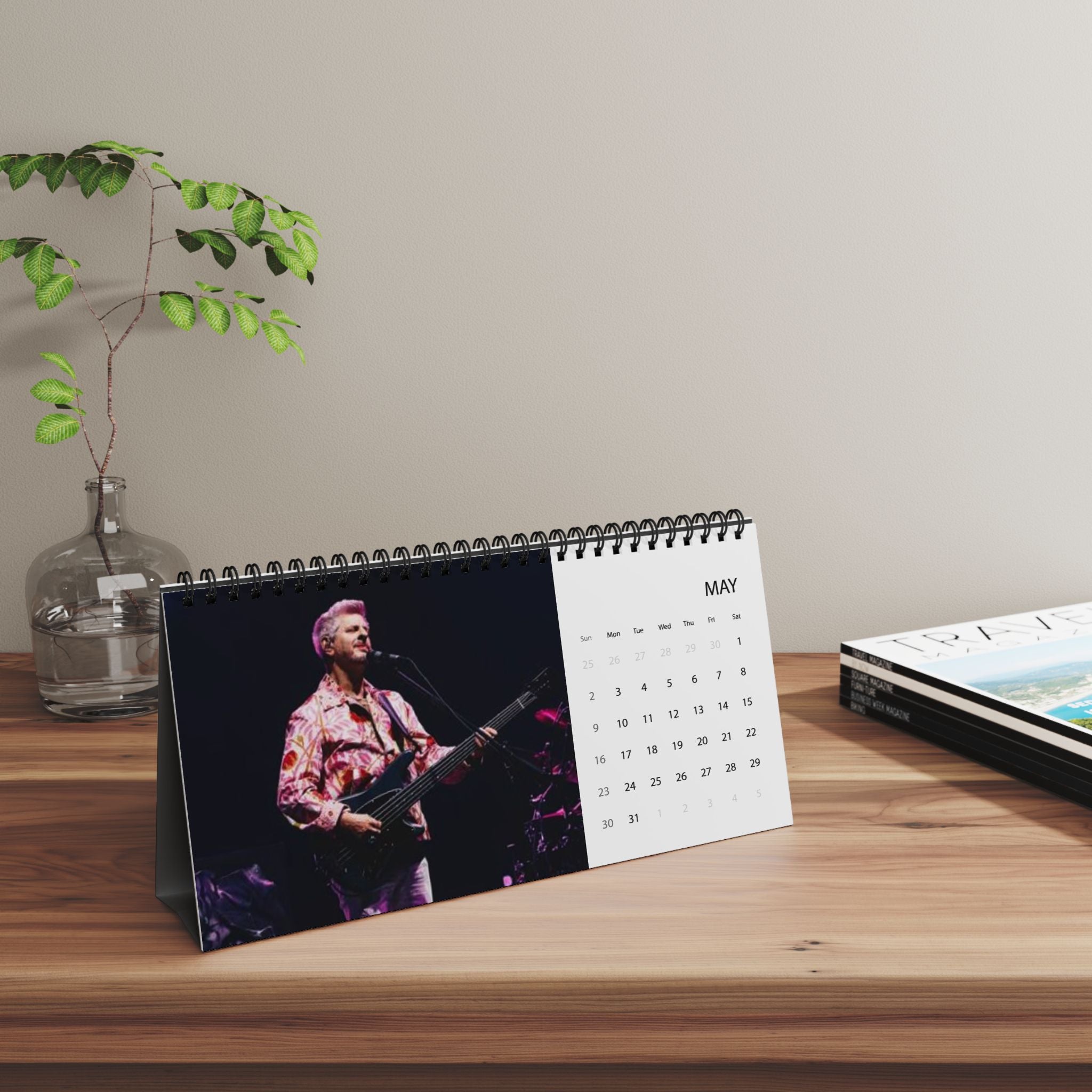 Phish Desktop Calendar 2027 – Grid-Style Monthly Desk Planner