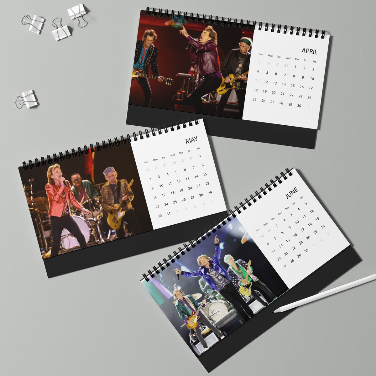 Rolling Stones Desktop Calendar 2027