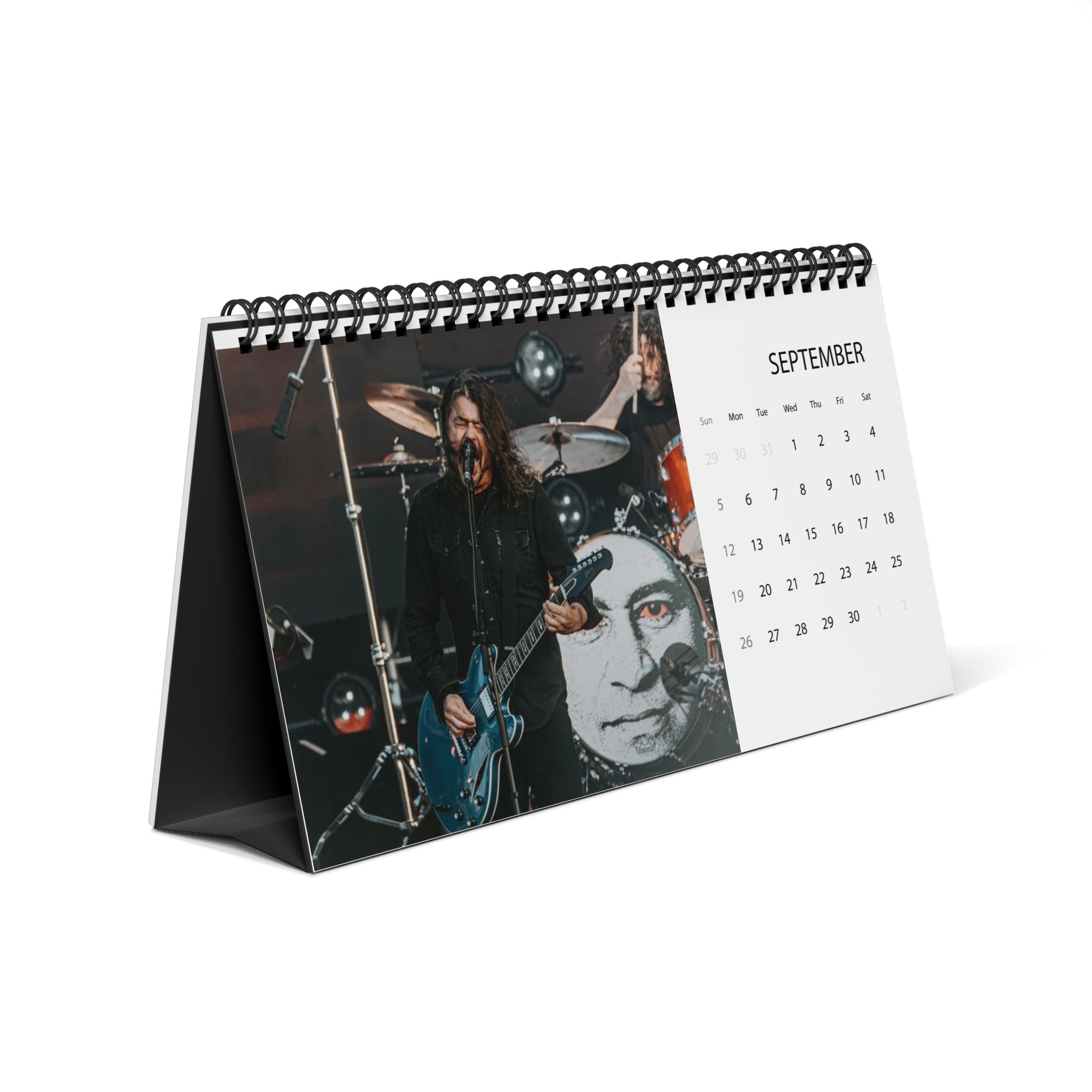 Foo Fighters Desktop Calendar (2027 grid)