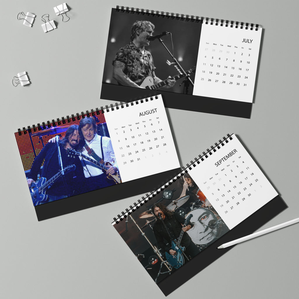 Foo Fighters Desktop Calendar (2027 grid)