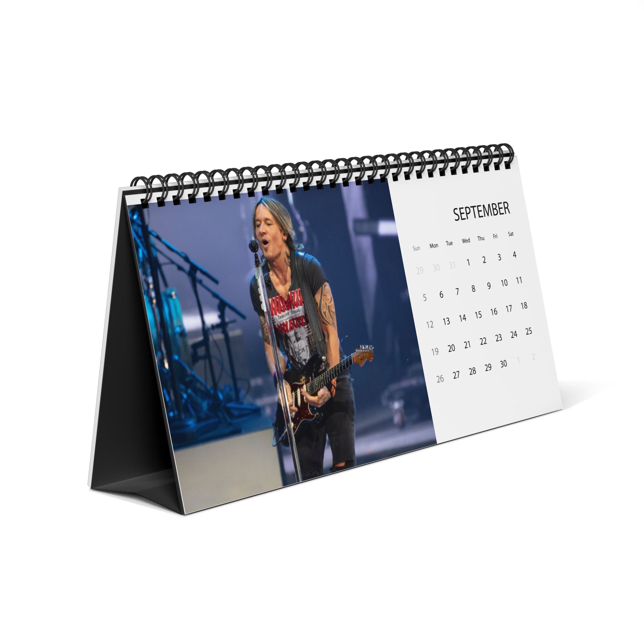Keith Urban 2027 Grid Calendar (Desk Display)