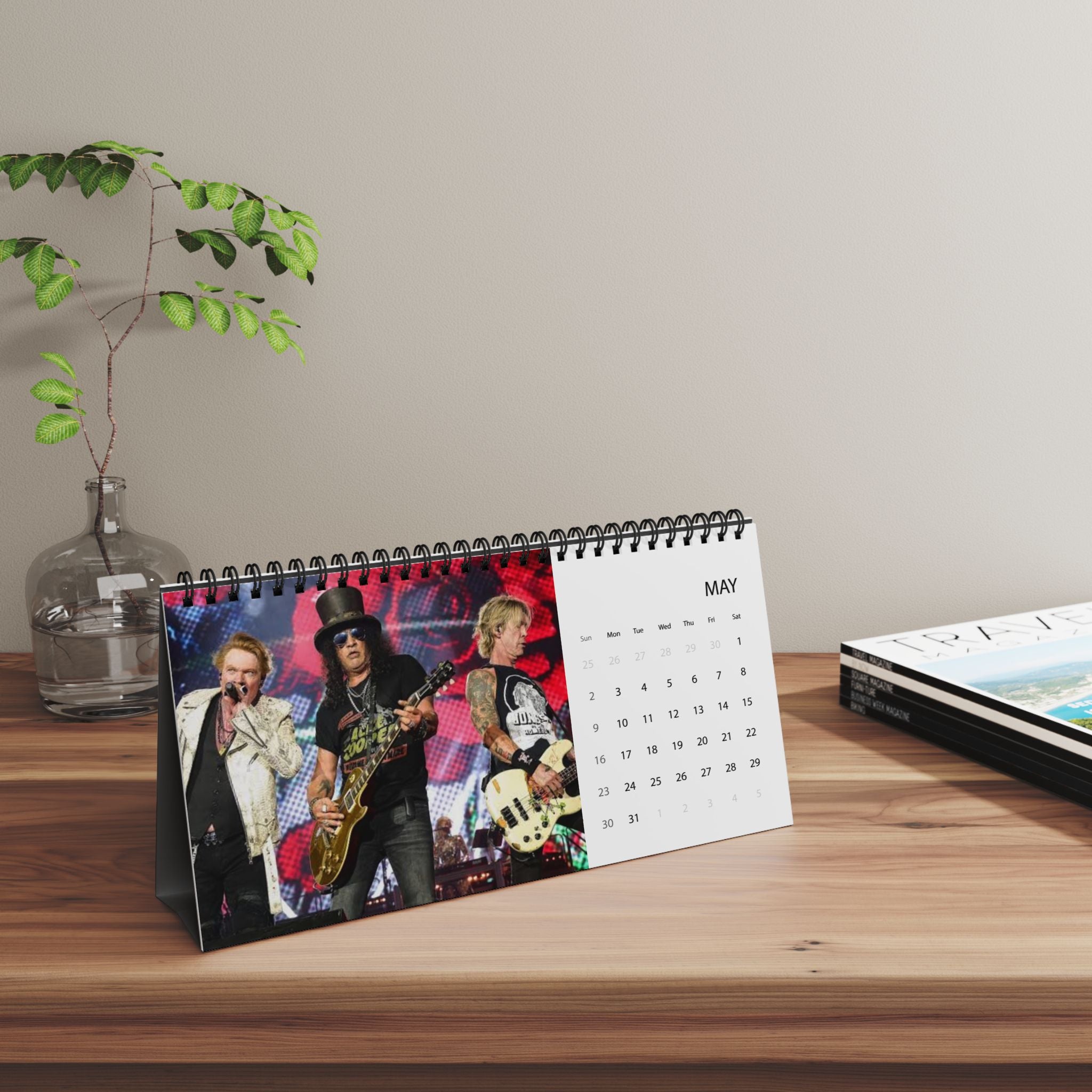 Guns N Roses Desktop Calendar (2027 grid)