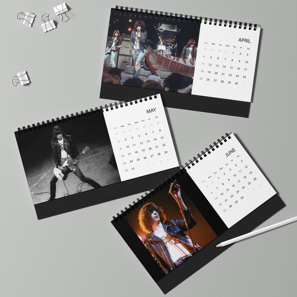 Ramones 2027 Desk Calendar — Rock Band Desktop Grid Calendar
