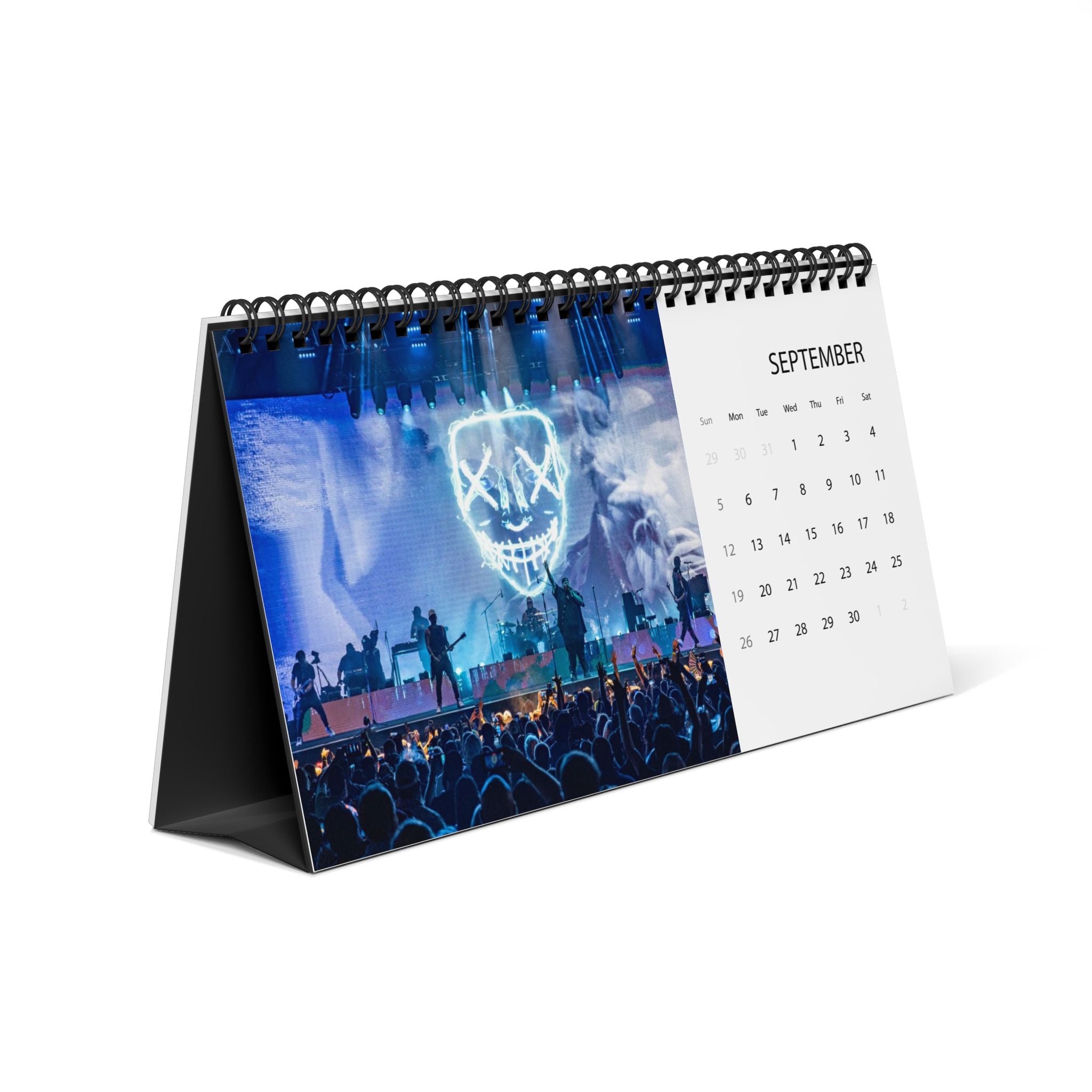 Jelly Roll 2027 Desktop Calendar — Concert Photo Grid Calendar (Monthly View)